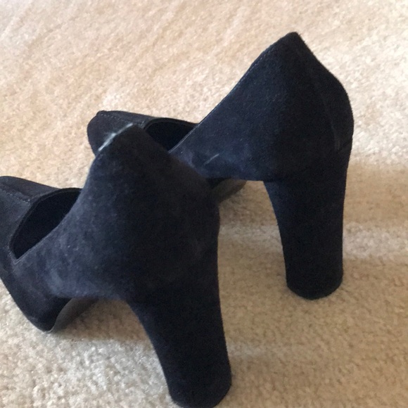 💕HP💕 Prada black suede high pumps Euro 37 1/2 - Picture 5 of 8